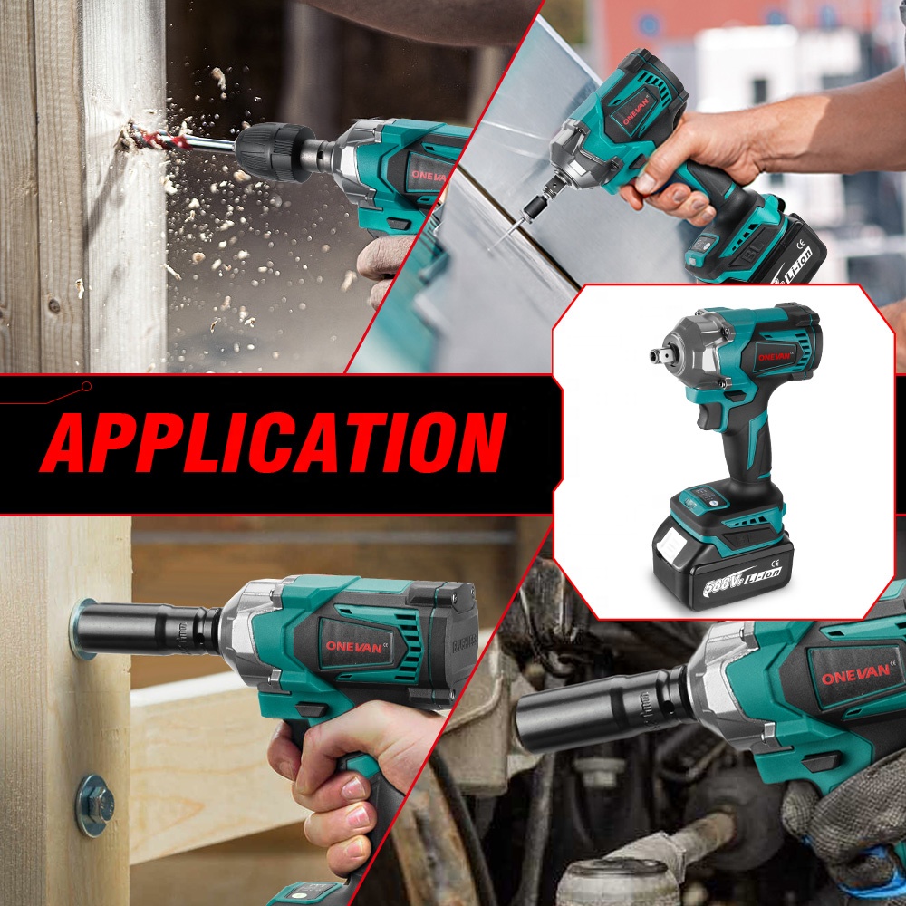 Socket Wrench - 1200N.m Torque Brushless Electric Impact Wrench