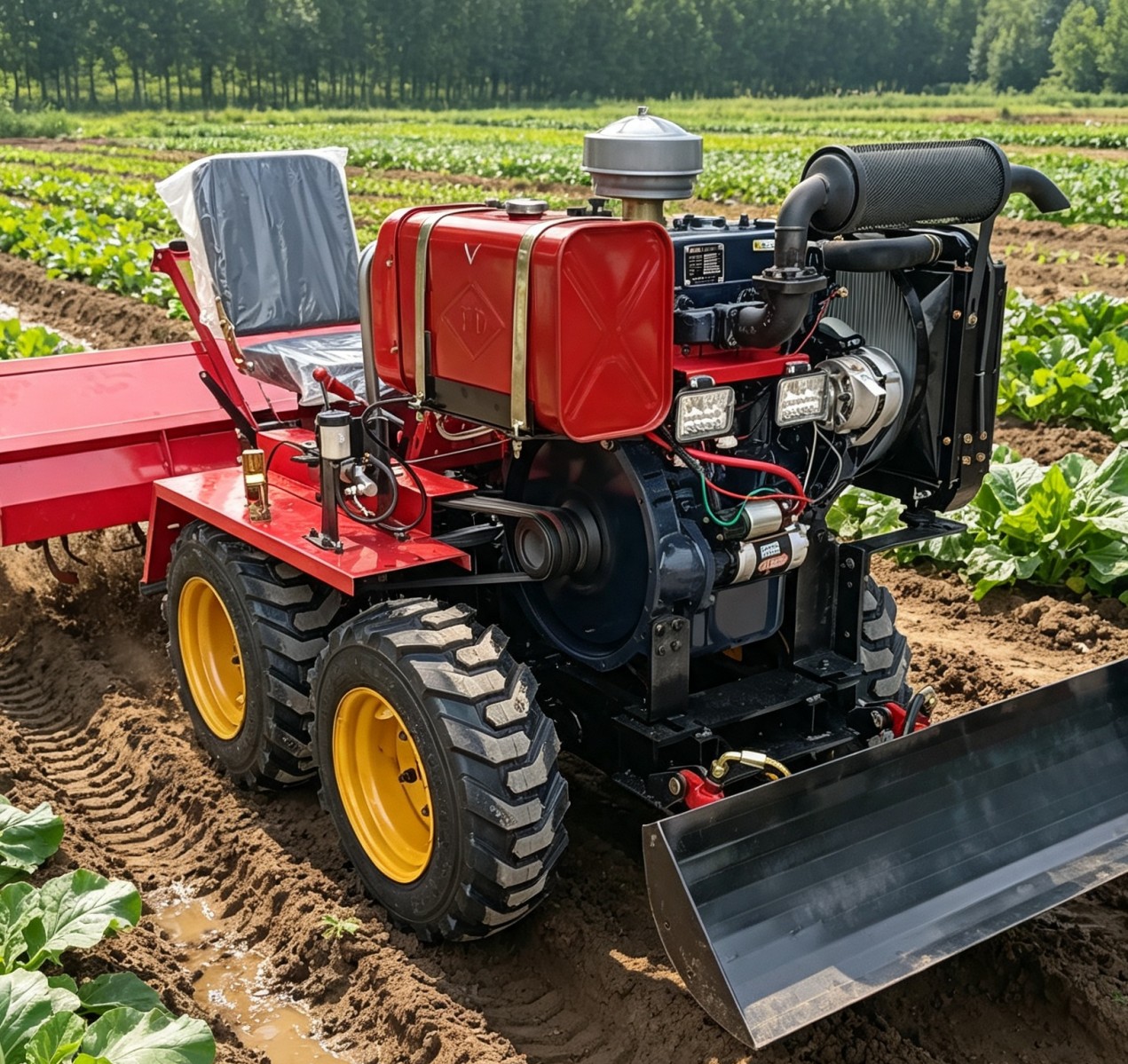 Ride On Farm Rotary Tiller Mul - Drill Press ulasan dan harga